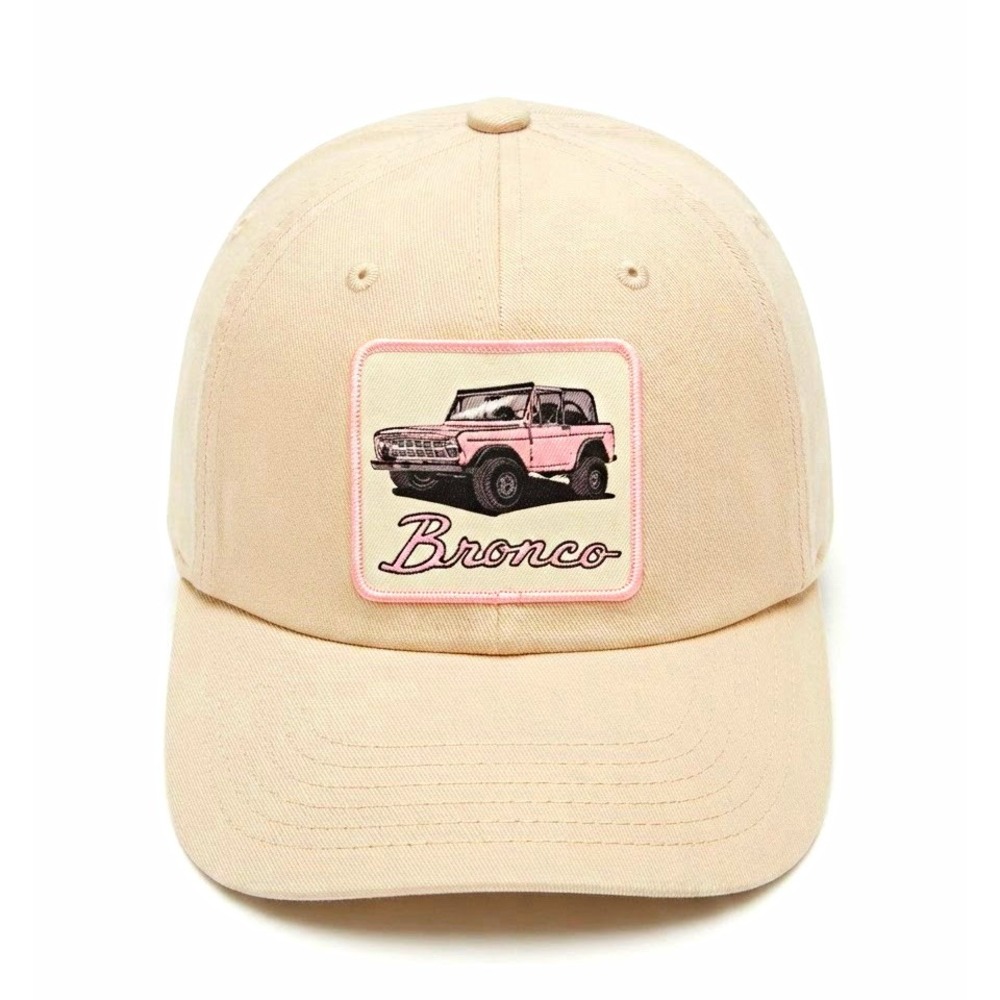Ford Bronco Beige Adjustable Unisex One Size Solid Baseball Cap Hat